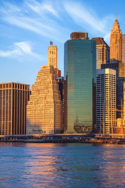 Ofis binaları Manhattan, sabah, New York City