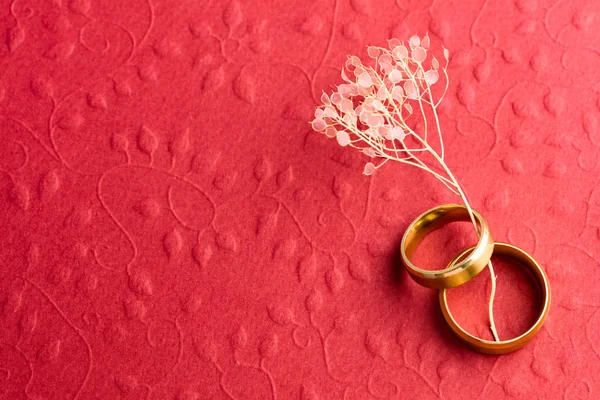 Fundo de noivado vermelho elegante — Fotografia de Stock