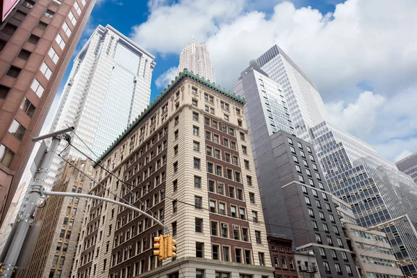 Wall Street skyskrapor, Manhattan, New York City — Stockfoto