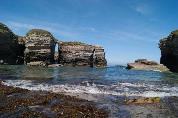 Strand der Insel in Galicien — Stockfoto