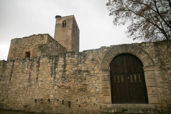 Фортеця в місті Pedraza — стокове фото