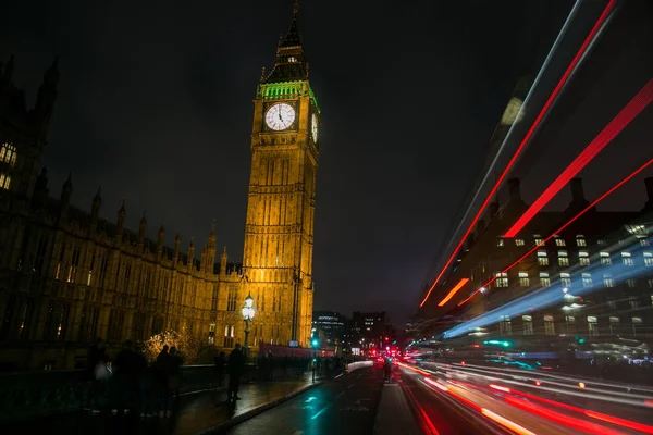 Big Ben φώτα — Φωτογραφία Αρχείου