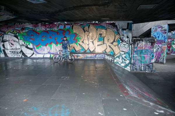 Zona dei graffiti a Southbank, Londra Foto Stock Royalty Free