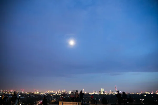 Primrose Hill v noci, Londýn — Stock fotografie