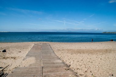 manzara plaj Kuzey Afrika'da