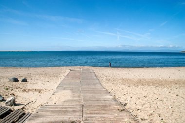 manzara plaj Kuzey Afrika'da