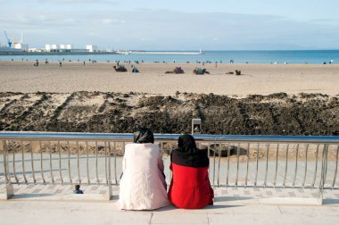 Horizon Beach bakarak insanlar