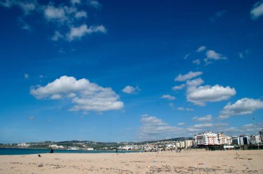 Kuzey Afrika'nın plaj manzara