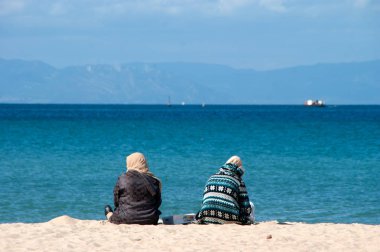 Kuzey Afrika'nın plaj manzara