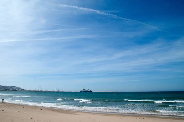 manzara plaj Kuzey Afrika'da