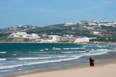 manzara plaj Kuzey Afrika'da