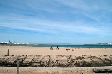 manzara plaj Kuzey Afrika'da