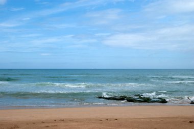 manzara plaj Kuzey Afrika'da