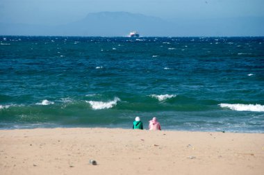 manzara plaj Kuzey Afrika'da
