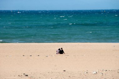 manzara plaj Kuzey Afrika'da