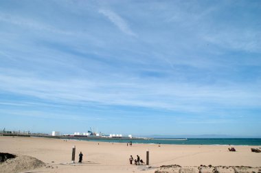 manzara plaj Kuzey Afrika'da