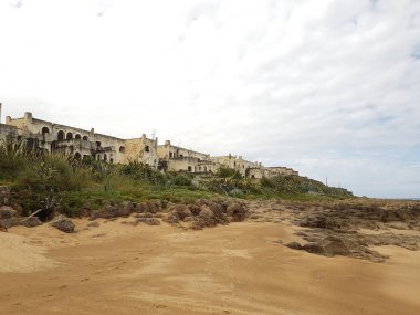 Kuzey Afrika'nın plaj manzara