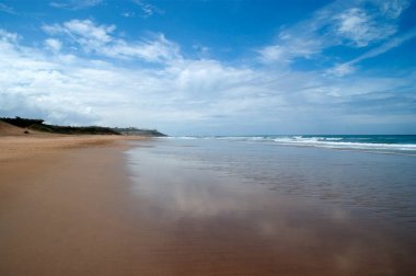 Kuzey Afrika'nın plaj manzara