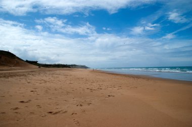Kuzey Afrika'nın plaj manzara