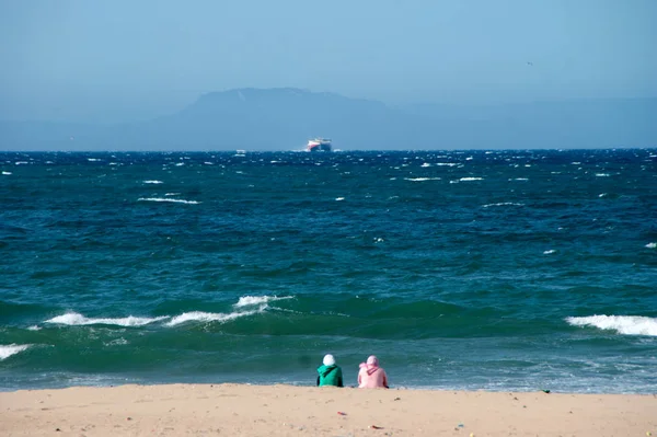 manzara plaj Kuzey Afrika'da