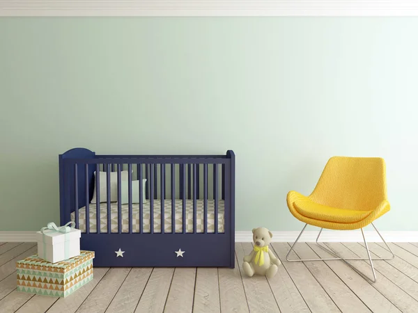 Dítě místnost, vnitřní dětský koutek — Stock fotografie