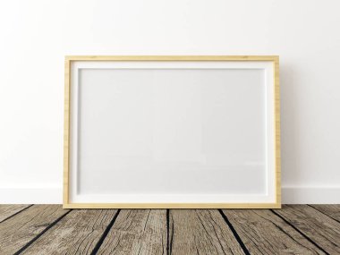 Poster Mockup beyaz iç