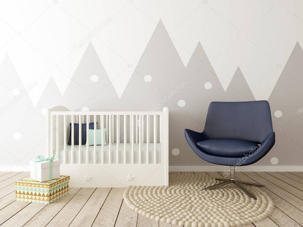 Baby Room Interior, Nusrsery, Playroom
