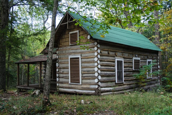 Ancien Bâtiment Abandonné Dans Quartier Historique Elkmont Dans Parc National — Photo