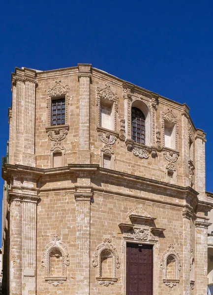 Houses Picturesque Old Town Gallipoli Beautiful Travel Destination Puglia Italy — Stock Photo, Image