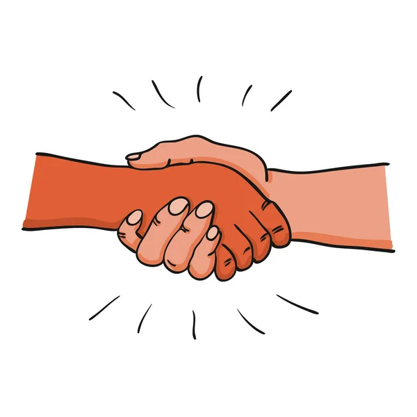 İki yetişkin el anlaşmadan sonra tokalaşır, sözleşmeden önce ya da buluşmadan önce, selamlaşır