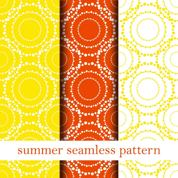 오렌지 추상 완벽 한 패턴의 집합입니다. 벡터. — 스톡 벡터