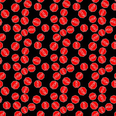 yol ile Seamless Modeli dur oturum açın. vektör