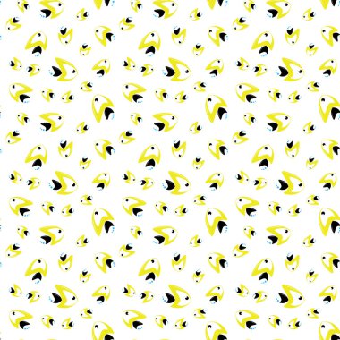 Balık ile Seamless modeli. vektör