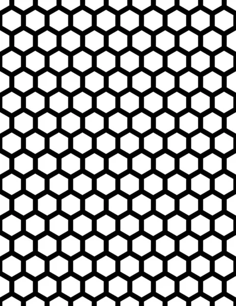 Strict abstract background with hexagons. vector. black and white — Stock Vector