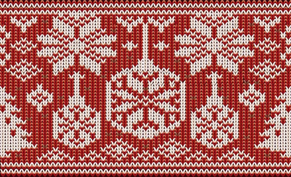 Salutations d'hiver motif tricoté sans couture, illustration vectorielle — Image vectorielle