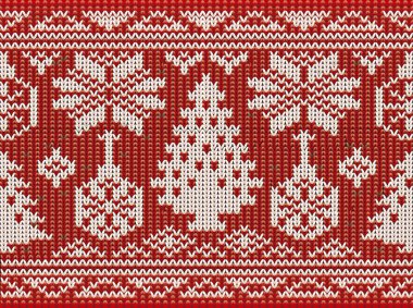 Mutluluk arka plan, vektör çizim örme mutlu Noeller sorunsuz