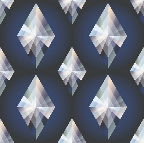 Diamant-Raute nahtloser Hintergrund, Vektorillustration — Stockvektor
