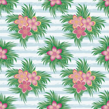 Güzel yaz Dikişsiz desen, vektör çizim