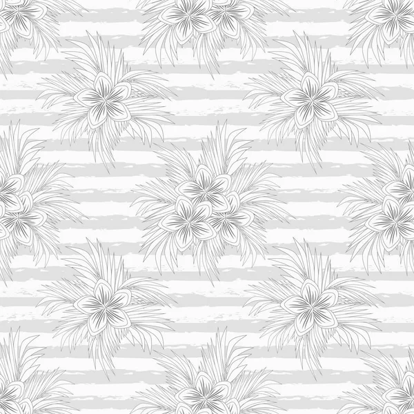 Schöne Sommer florale nahtlose Muster, Vektorillustration — Stockvektor