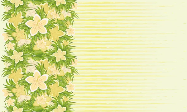 Bannière florale sans couture, illustration vectorielle — Image vectorielle