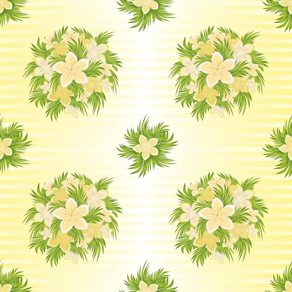 Modèle floral tropical sans couture, illustration vectorielle — Image vectorielle