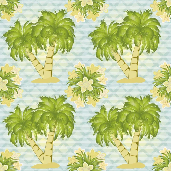 Palm tree wzór, ilustracji wektorowych — Wektor stockowy