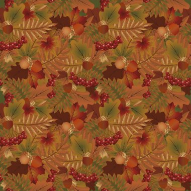 Sonbahar Mevsimlik arka plan, vektör çizim