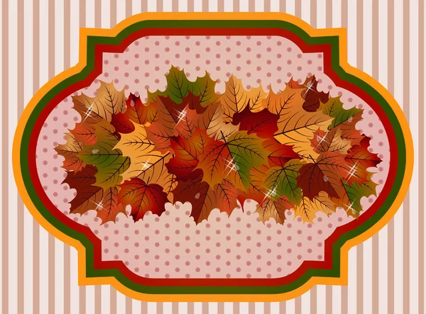 Autumn season wallpaper, vector illustration — Stock Vector