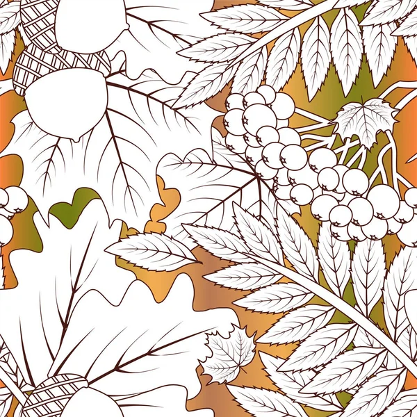 Sonbahar sorunsuz duvar kağıdı, vektör çizim