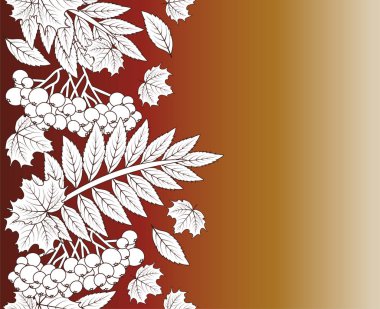 Sonbahar sezon afiş, vektör çizim