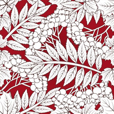 Sonbahar sorunsuz kartı, vektör çizim