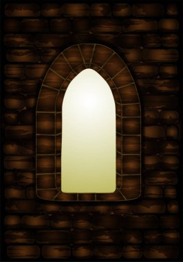 Ortaçağ Kalesi, vektör çizim penceresinde