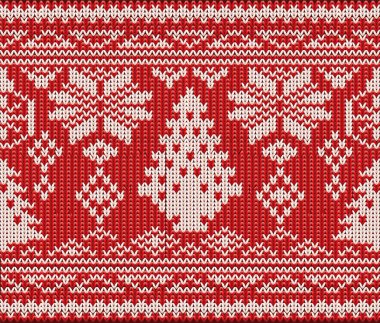 Arka plan, vektör çizim örme kış tatili