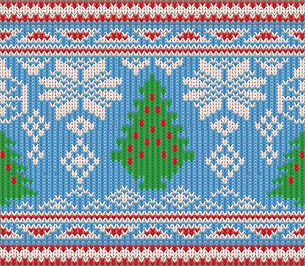 Hiver saisonnier papier peint tricoté, illustration vectorielle — Image vectorielle